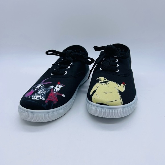 DISNEY THE NIGHTMARE BEFORE CHRISTMAS BLACK SNEAKERS SIZE 8 - Picture 2 of 16